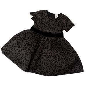 Carter’s Leopard Print Dress with Velvet Tie Belt 18M